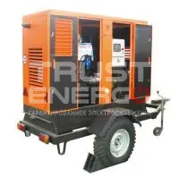 Дизельный генератор ММЗ МДГ 3024 в кожухе на шасси